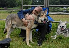 DSC_9143 Die Zuschauer sind am rumschmusen - Frank mit Baldur, daneben liegt Asgard.