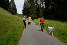 _DSC0031 Los geht's zum Spaziergang (Didi hat Timish an der Leine).